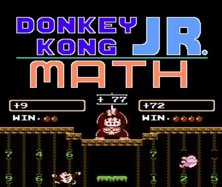 Jaquette de Donkey Kong Jr. Math
