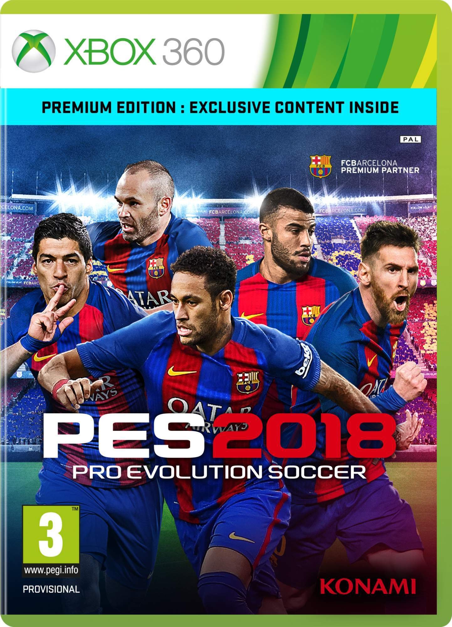 Jaquette de Pro Evolution Soccer 2018