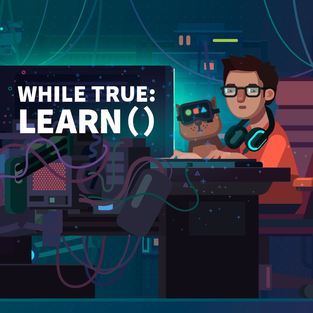 Jaquette de while True : learn()