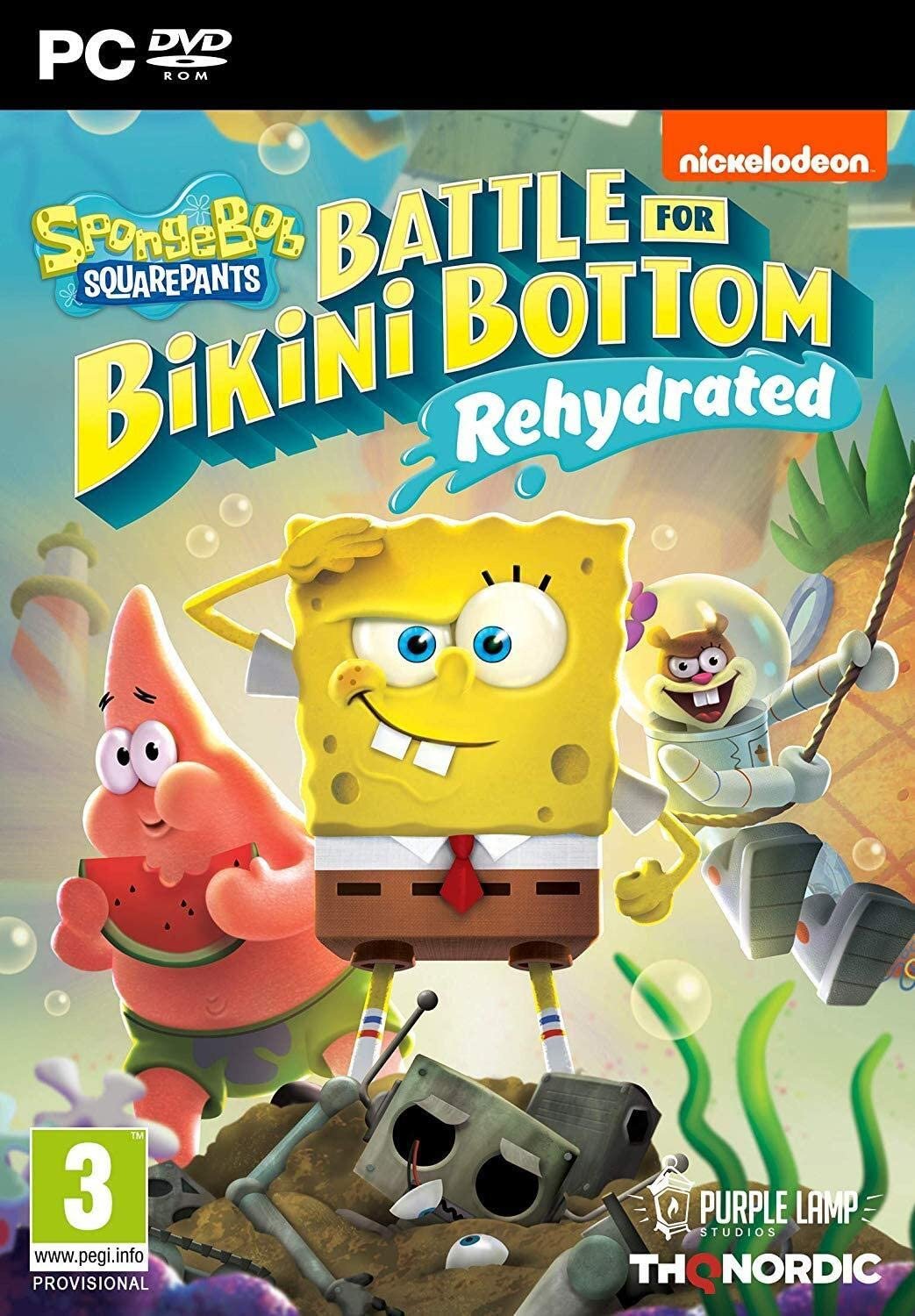 Jaquette de Bob l'Eponge : Bataille pour Bikini Bottom : Réhydraté