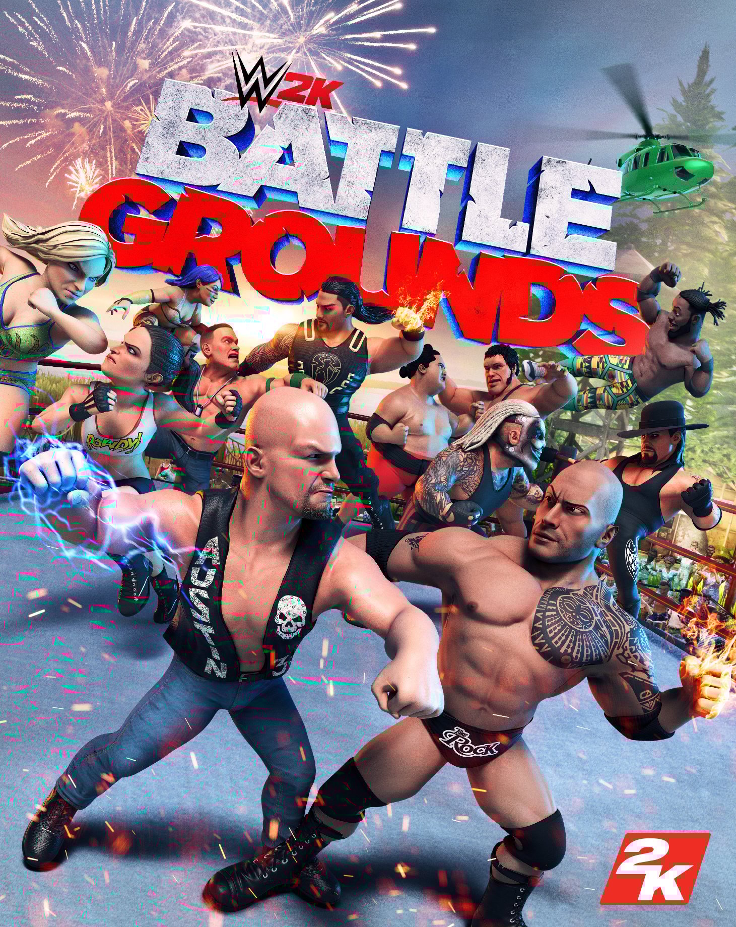 Jaquette de WWE 2K Battlegrounds