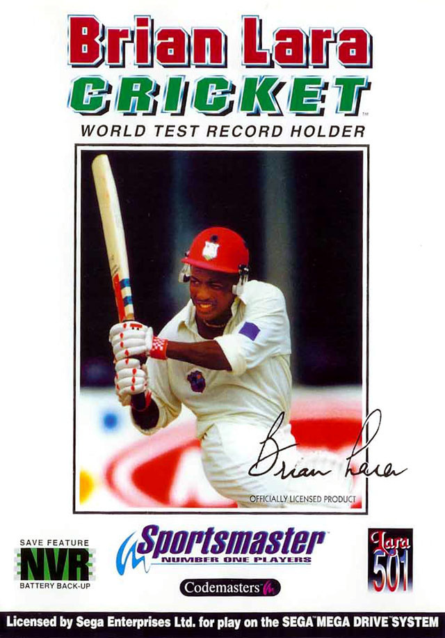 Jaquette de Brian Lara Cricket