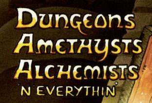 Jaquette de Dungeons, Amethysts, Alchemists 'n' Everythin'
