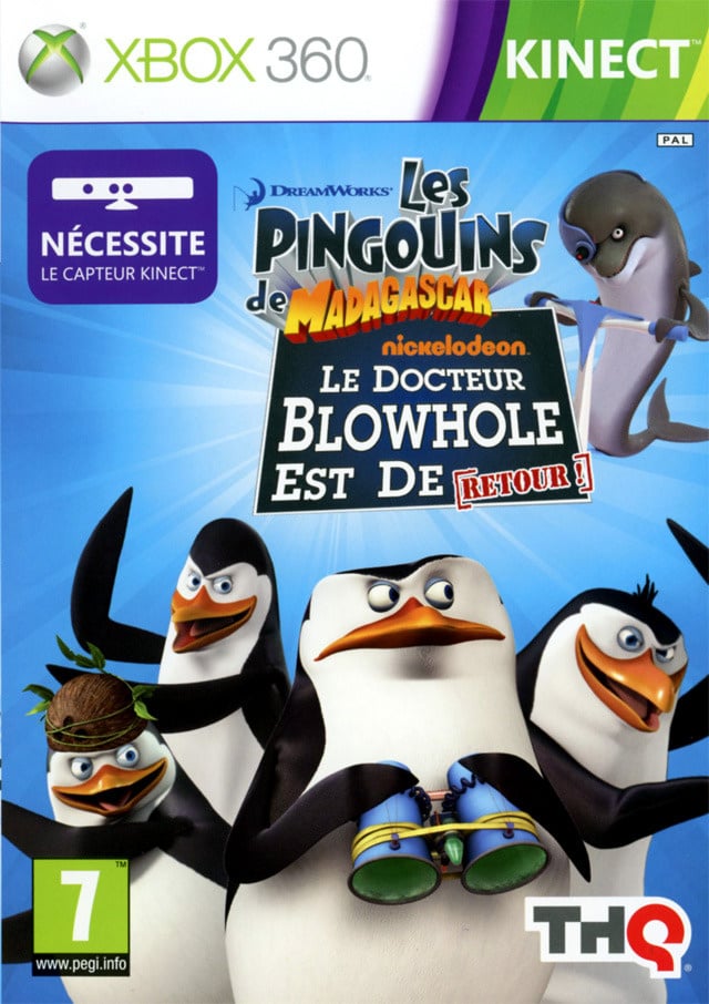 Jaquette de Les Pingouins de Madagascar : Le Docteur Blowhole est de Retour
