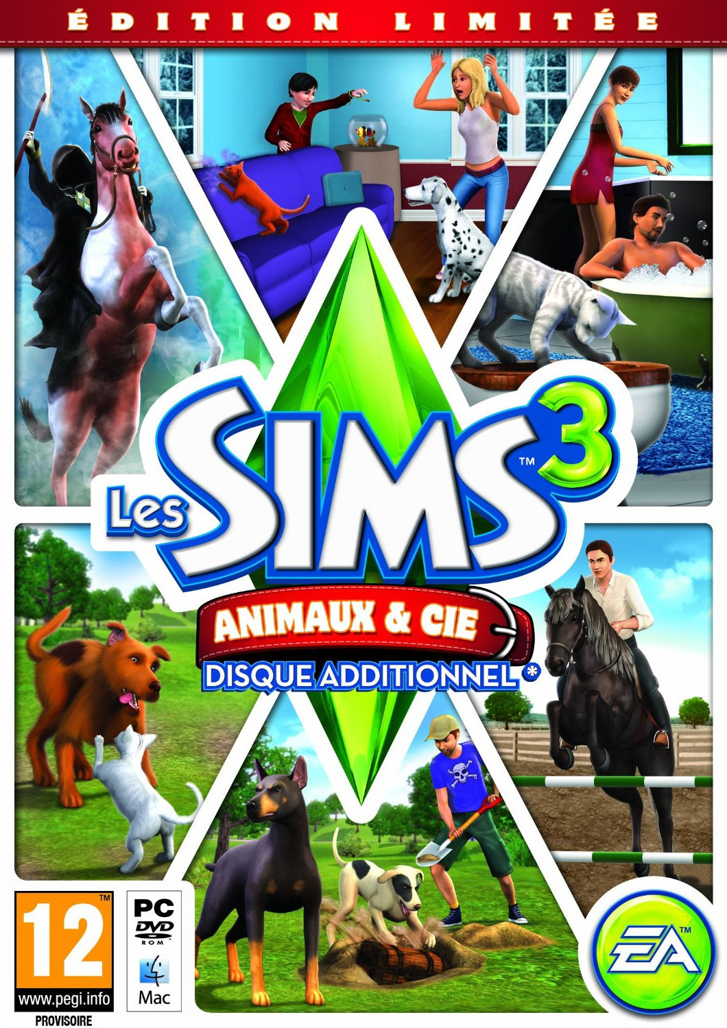 Jaquette de Les Sims 3 : Animaux & Cie