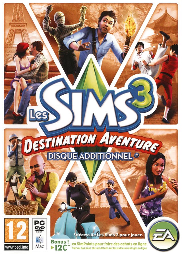 Jaquette de Les Sims 3 : Destination Aventure