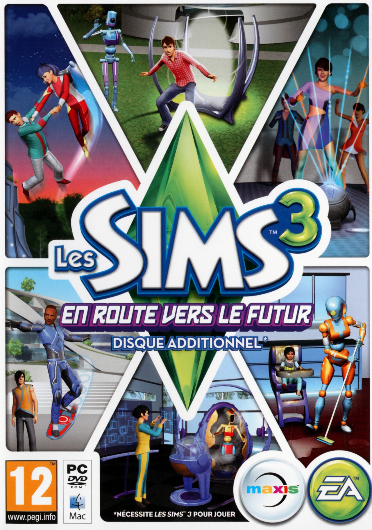 Jaquette de Les Sims 3 : En Route vers le Futur