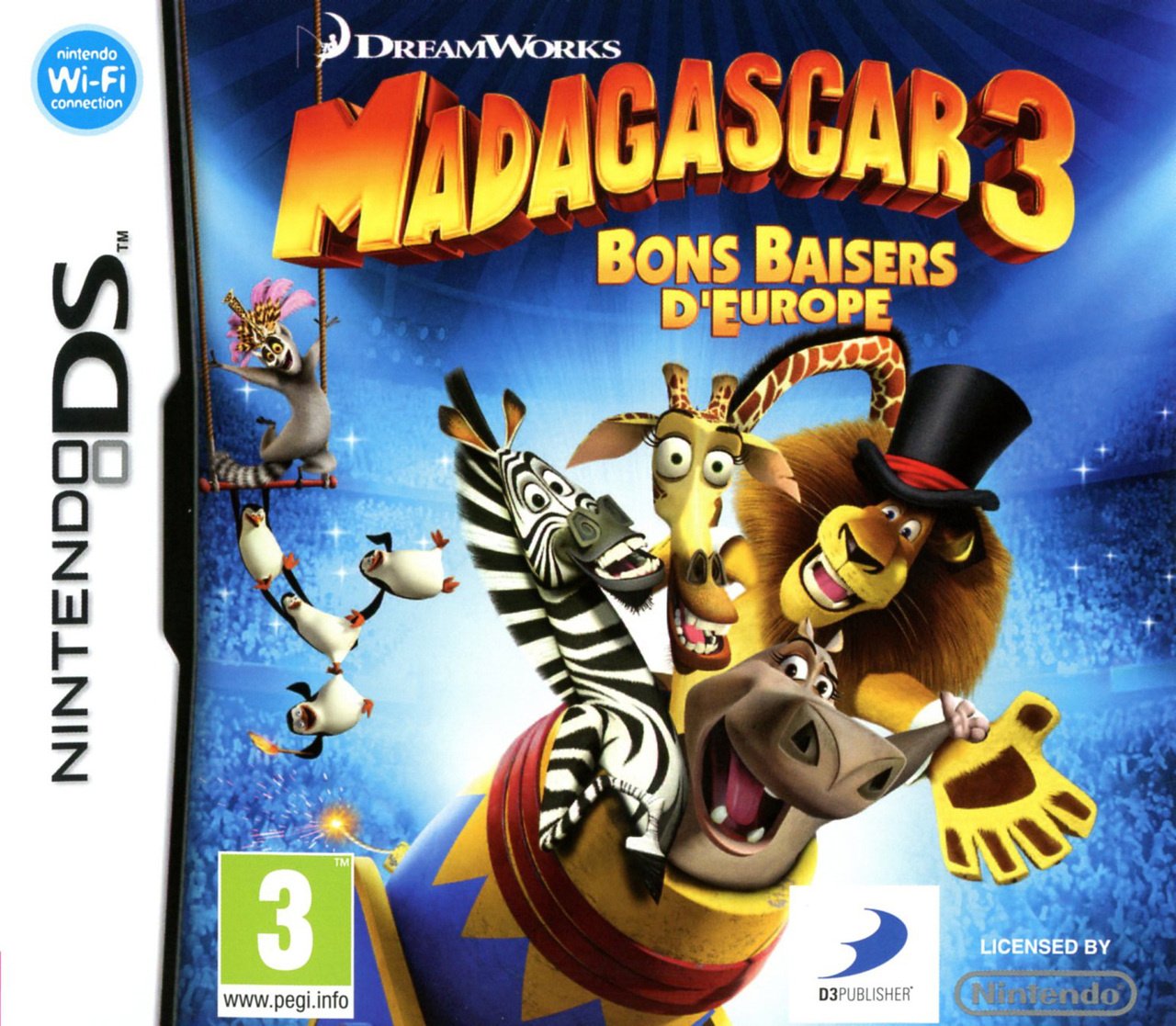 Jaquette de Madagascar 3 : Bons Baisers d'Europe