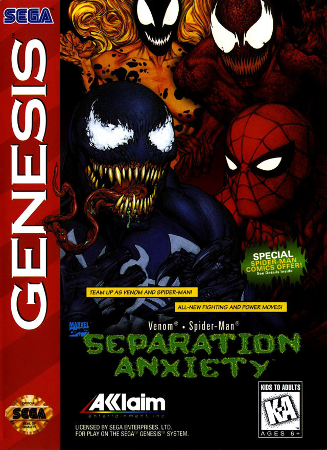 Jaquette de Spider-Man & Venom : Separation Anxiety